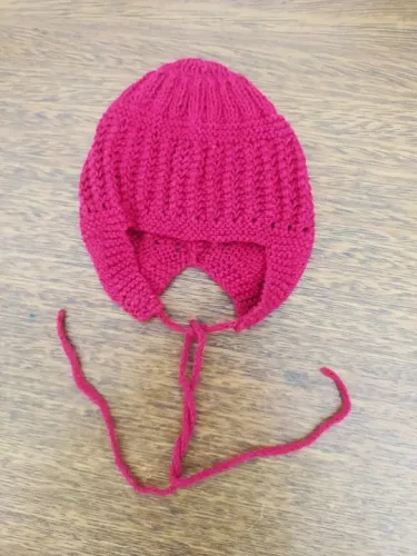 Touca De Tricot Vermelha