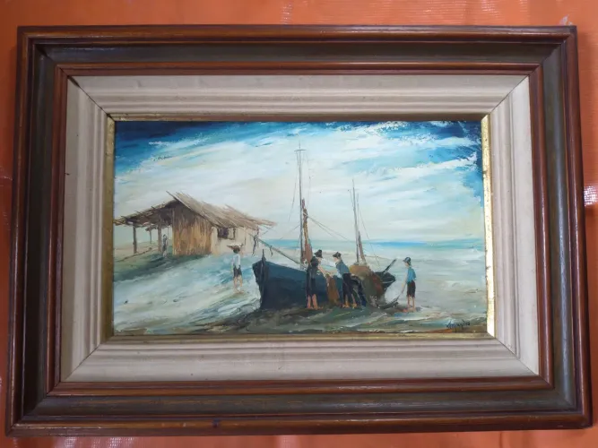 Quadro a óleo de 1981 de Fernando Fernandes