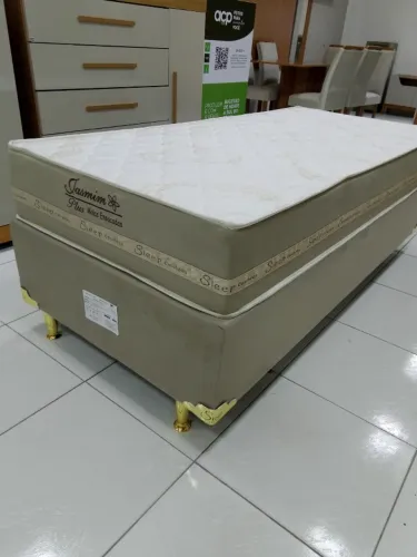 Cama Box Solteiro Jasmim Molas Ensacadas 