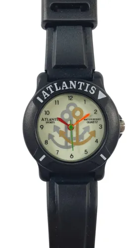 Relógio Atlantis Timão Sports Black Feminino Vintage