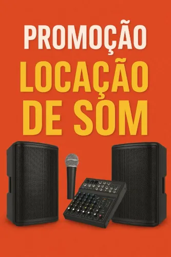 Locação de som.