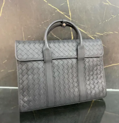 Mochila , Bolsa e Pasta Bottega Executiva de Couro Intrecciato