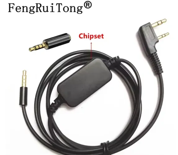 Zello-k1 cabo de interface de áudio para baofeng uv5r UV-82 kenwood wouxun tyt (zell