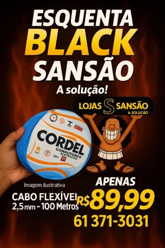 Cabo flexível 2,5 marca Cordel 
