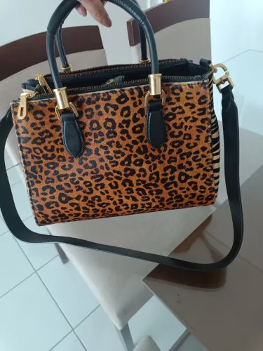 Bolsa de mão animal print