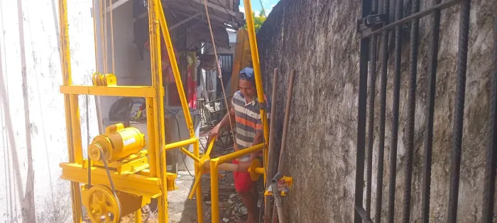Poço completo com bomba 