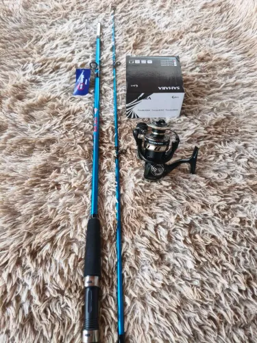 Kit vara 2,40m molinete 5000 da Sahara 