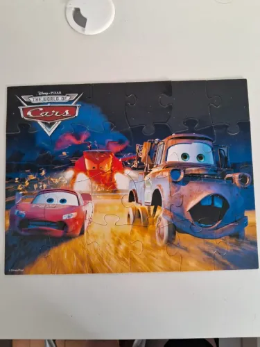 Quebra Cabeça Infantil Cars 24- Peças - Sem Caixa.