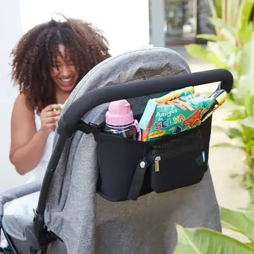 Organizador para carrinho de bebê - Preto Buba