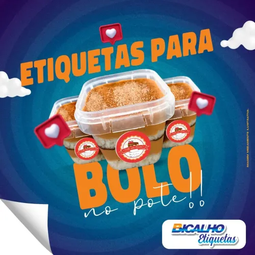 Etiqueta Para Bolo No Pote