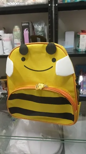 Mochila Infantil para Creche Abelhinha com Pingente