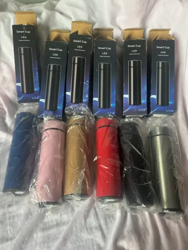 Garrafa térmica ler digital - 500 ml - várias cores