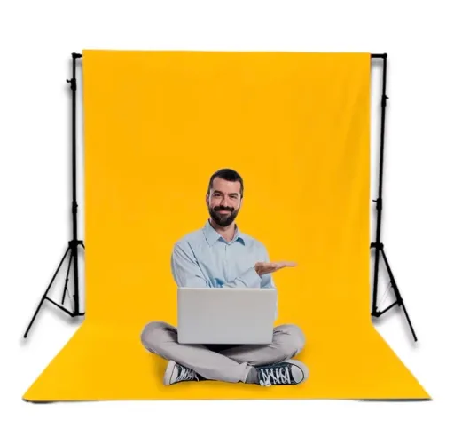 Fundo Infinito Amarelo para Fotos e Vídeos