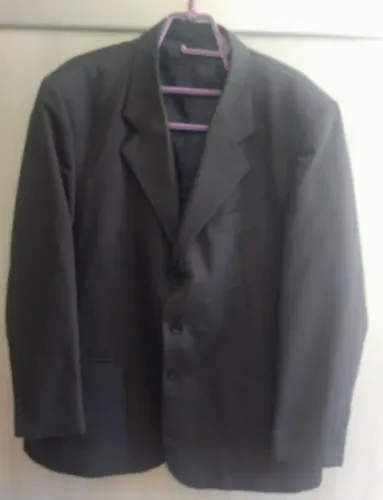 Blazer Social Microfibra Cinza Chumbo 58