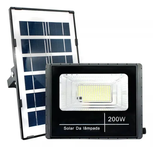 Luminária com Carregamento Solar Opção 200 W e Outras