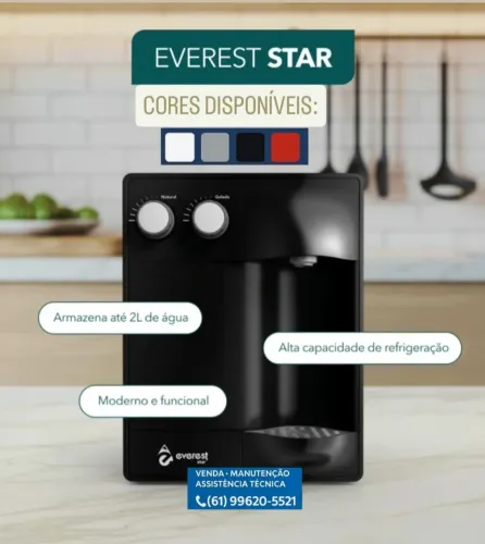 Filtro Purificador de agua Everest Star - Água Gelada e Natural - NOVO