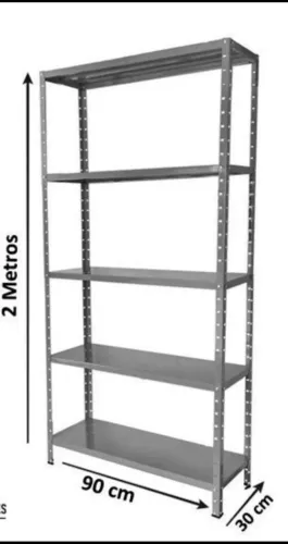 ESTANTES DE AÇO USADAS 0,30X0,92X200 LINHA PESADA 80KG POR PRATELEIRAS 