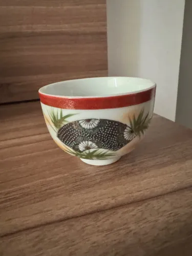 Tigela Tchawan Legítima Porcelana Japonesa Artesanal Raro