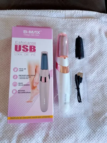 Lixa de pe elétrica carregável BMAX