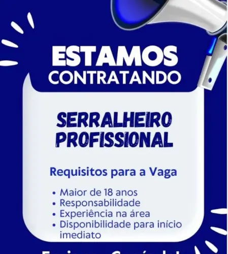 Vaga para Serralheiro 