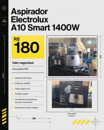 Aspirador Electrolux A10 Smart 1400W