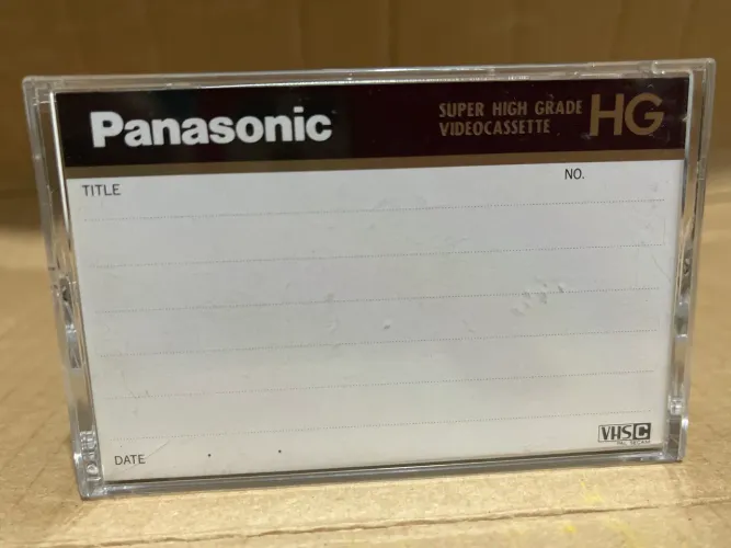 fita cassete de vídeo Panasonic do tipo VHS-C