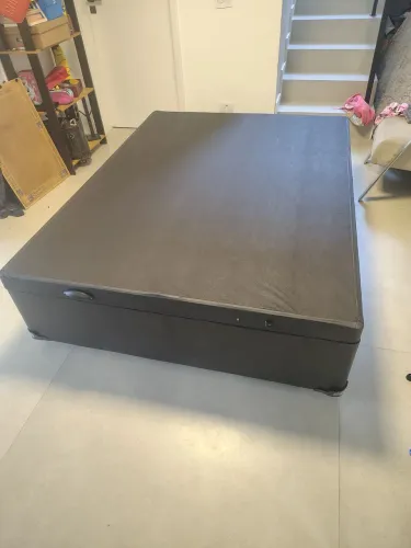 Cama box casal com colchão 