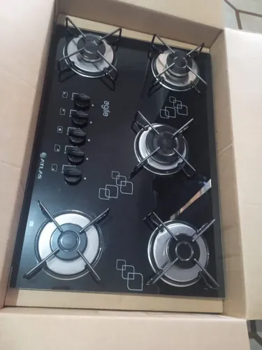 Fogão Cooktop Atlas 5 bocas acendedor elétrico (Facilito entrega)