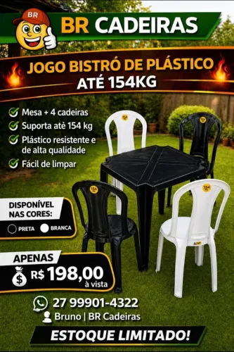 jogo de plastico