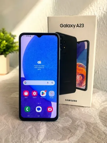 Samsung Galaxy A23 128GB Azul + Caixa e Nota Fiscal (VALOR NEGÓCIAVEL)