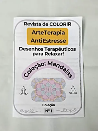 COLEÇÃO REVISTAS DESENHOS COLORIR ARTETERAPIA/ANTIESTRESSE C/ MENSAGENS MOTIVACIONAIS