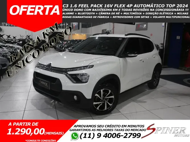 Citroen C3 Feel Pack 1.6 Flex 16V 5P Aut. 2024