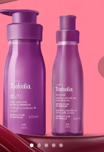 Kit Body Splash e Hidratante Todo dia ambos de Ameixa e Flor de Baunilha 