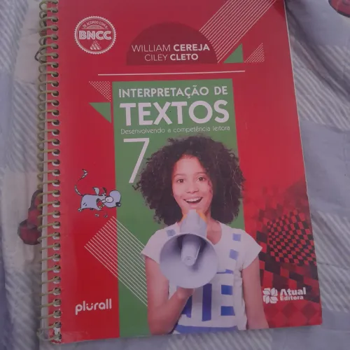 Livro Didático Interpretação de Textos 7° Ano Plurall  / Atual Editora