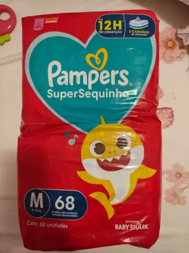 Fralda Pampers SuperSequinha M - 68 fraldas
