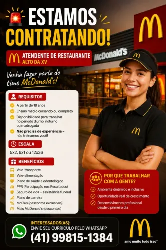 Atendente de Restaurante