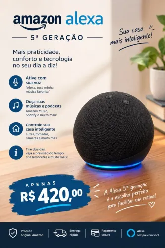 Alexa 5° geração- NOVO