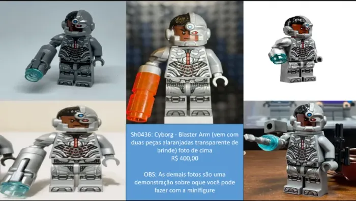 lego super heroes: Sh0436: Cyborg - Blaster Arm