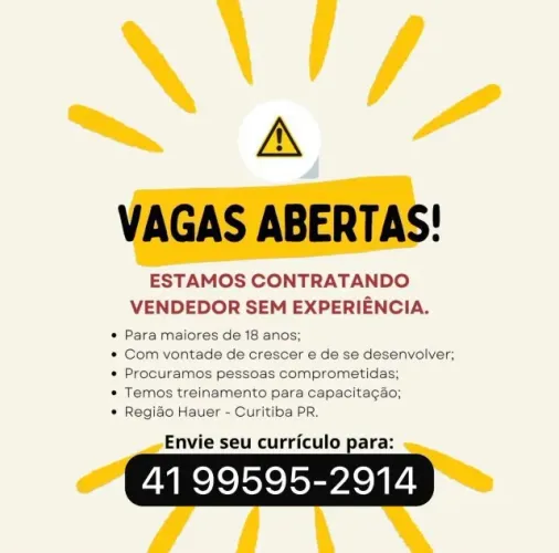 VENDEDOR INICIO IMEDIATO