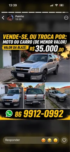 Chevrolet S10 Blazer Advant. 2.4/2.4 MPFI F.power 2010