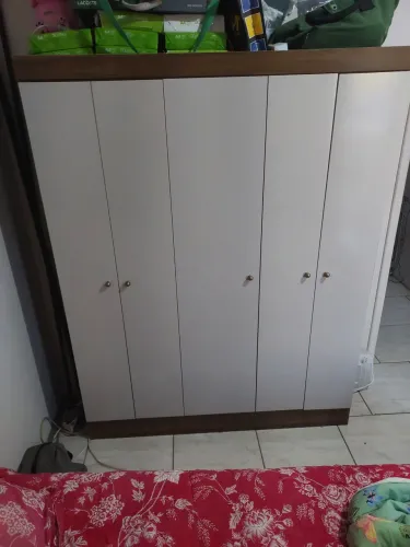 Guarda Roupa Casal com 6 Portas/Off White