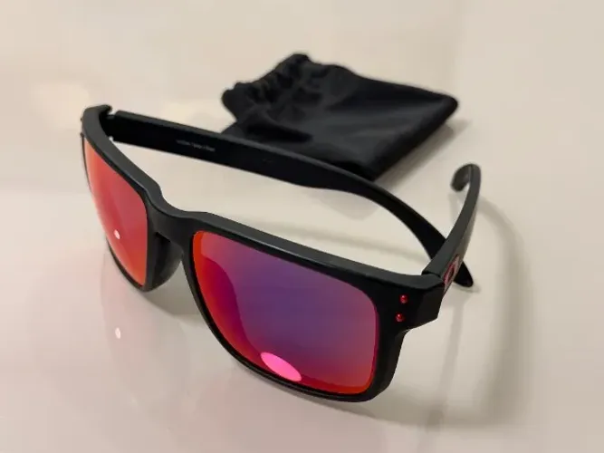 !!DESAPEGO!! Óculos de Sol Oakley Holbrook Original OO9102L-36 Preto Fosco Lente Rubi