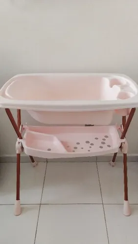 Banheira Infantil Rosa com Suporte - Galzerano
