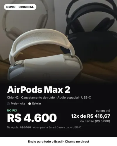 Airpods 4 e Airpods Max 2