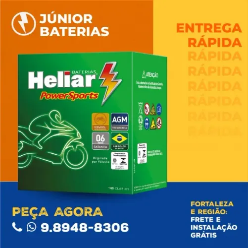 Bateria de moto com pronta entrega