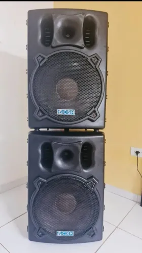 Caixa de som profissional CSR 300 watts RMS fone de 15 pesado