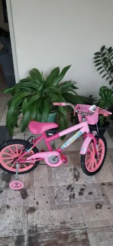 Bicicleta Infantil Aro 16 Rosa - Pouco Usada