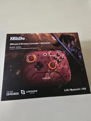 Controle Sem Fio 8bitdo Ultimate 2 Vermelho Wuchang