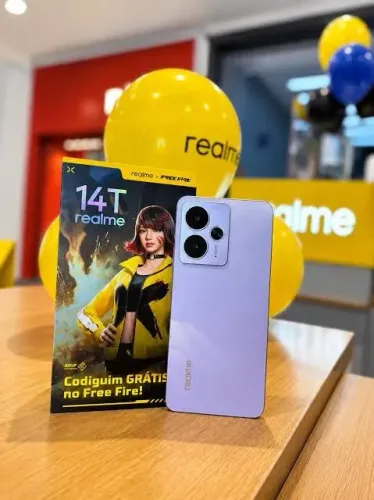 Realme 14T 5G 256GB Usado Ed. Free Fire Completo + Garantia + Cod