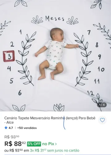 Tapete de mês aniversário novinho